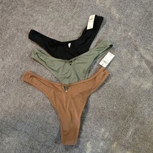 Aerie Brown Thong Panties